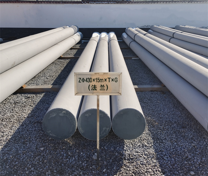 科尔沁左翼中430×15米×T×G法兰水泥杆